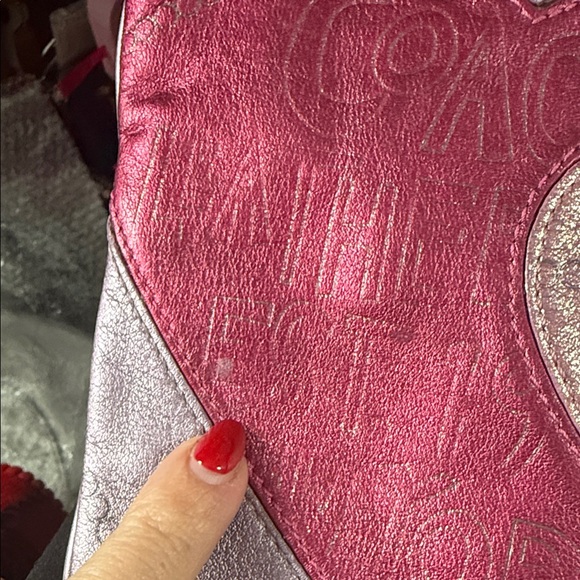 Coach Y2K limited edition Pink and Purple Heart Crossbody Bag - Picture 14 of 17
